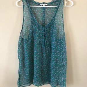 AMERICAN EAGLE Floral print sheer tank top 14